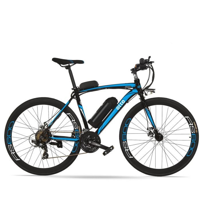 Affordable 700c Shimano 21 Speed Commuter Electric Bike RS600 OS (Grey/Yellow/Blue/Red) Blue Black eBikesPro Australia